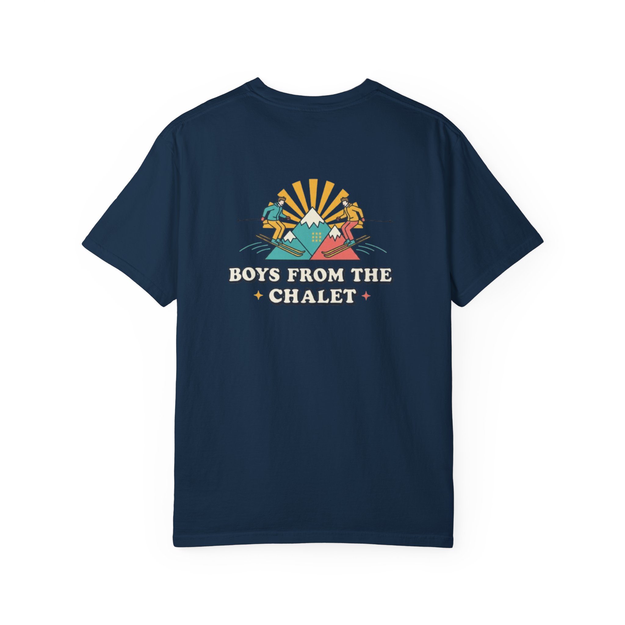 Boys From the Chalet T-Shirt — Retro Ski Mountain Graphic Tee - Image 18